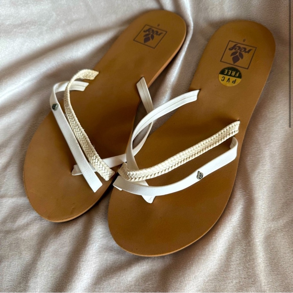 Reef Women's Cream and Brown Sandals